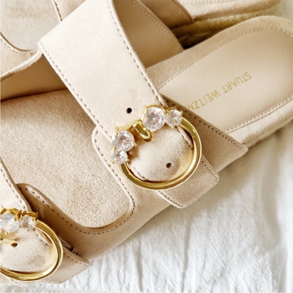 NWT STUART WEITZMAN Espadrille Flat Slide Size 9 - Picture 11 of 14